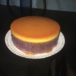 Custard cake “ube”